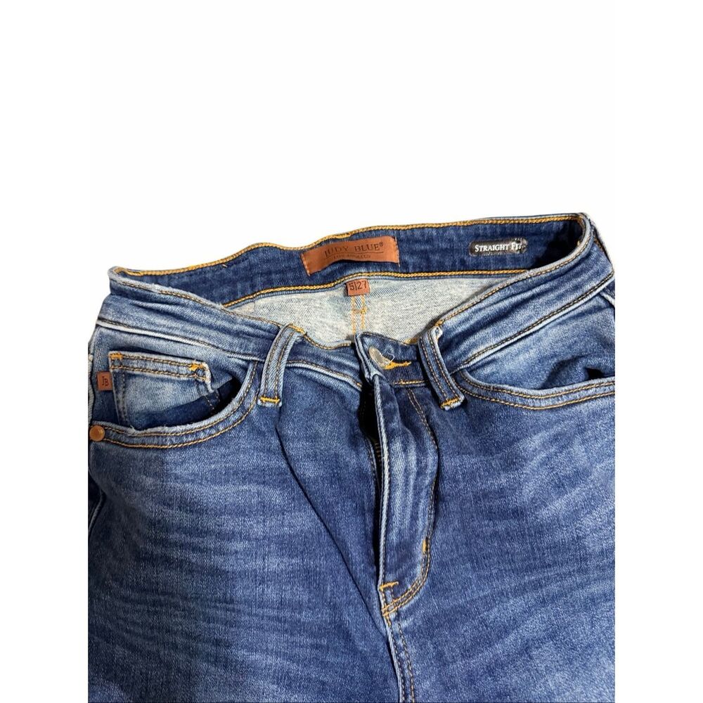 Judy Blue Jeans Women's Size 5 27" Straight Fit Ankle Length Blue Jeans